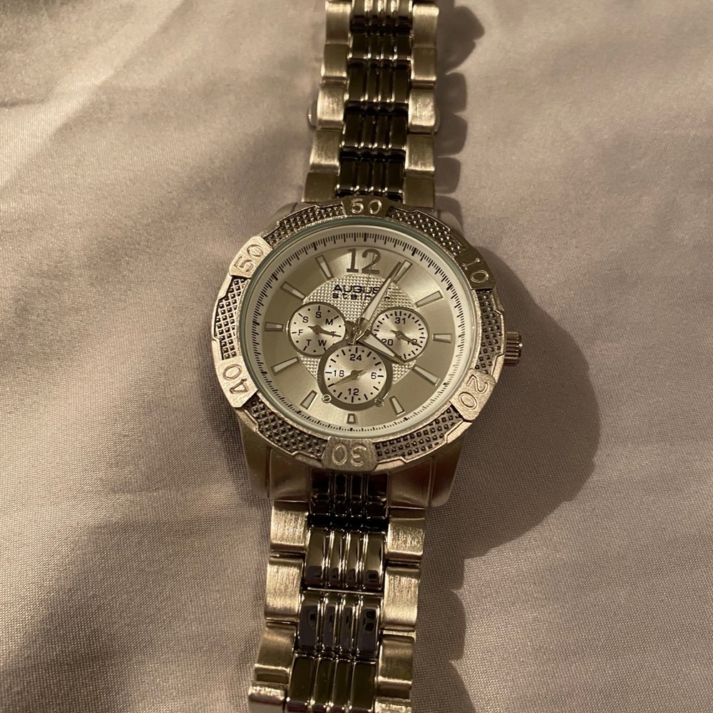 August Steiner silver men’s watch